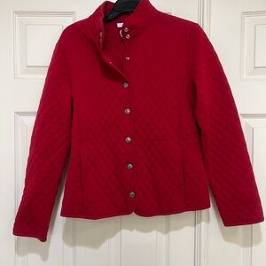 Charter Club Women’s Red‎ Quilted Lightweight Jacket Cotton Medium